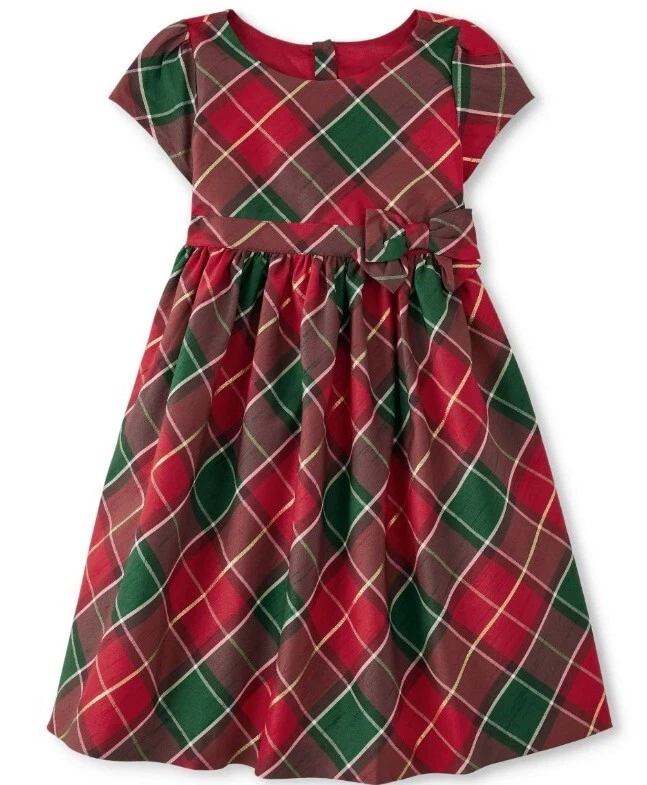 Nuevo con etiquetas Conjunto de 2 medias metálicas vestido a cuadros Gymboree talla 7 Holiday Traditions 2022  Foto 3 de 4