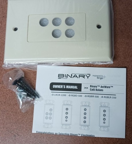Binary AniwareBox Cat 5 Balun - B-RGBLR-350, B-RGBD-500, B-RGBIR-500 - Picture 29 of 45