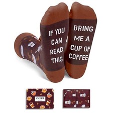 Funny Drink Themed Socks for Men Whiskey Beer Coffee Socks for Drink Lovers