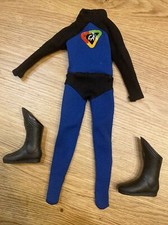 Captain Action 1966 Ideal Boots And outfit clean all original 100 Ideal Japan
