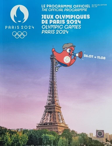 PARIS 2024 OLYMPIC GAMES OFFICIAL 228 PAGE PROGRAM FROM OFFICIAL STORE IN PARIS