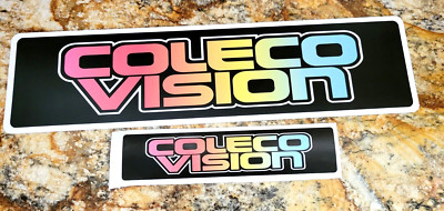 Coleco Vision Aluminum display sign  6'' x 24''  with free decal.