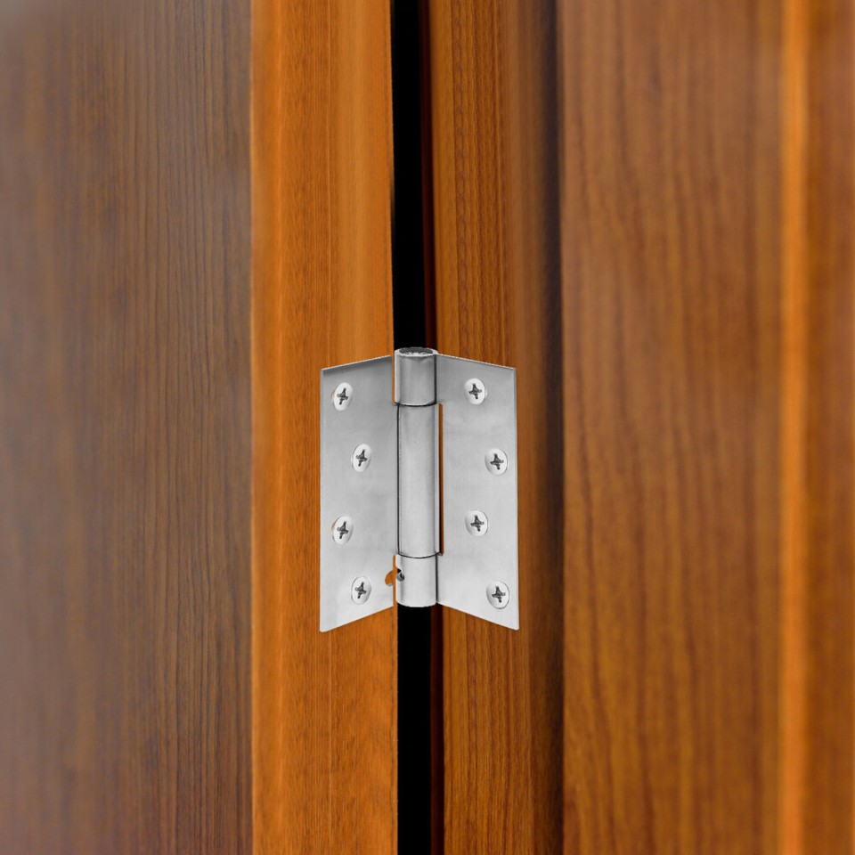 2 Pcs Spring Loaded Hinges Auto Door Closer Installation Kit eBay