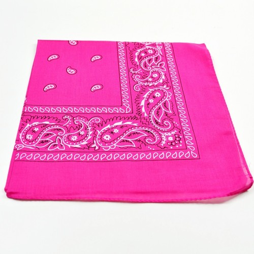 PAISLEY / PLAIN BANDANA Camo Headband Arm Bands Scarf Neck Wrap 100% Cotton B3 - Picture 20 of 52