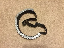 Shotgun Shell Holder Belt - adjustable to 60"! Sturdy nylon and secure pouches!