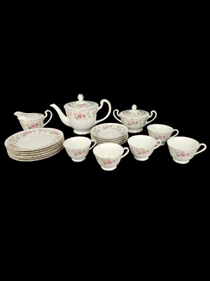Vintage Noritake Nippon Toki Kaisha N1931 Tea Set Teapot Flowers Tea Party RARE