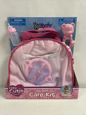 Kidoozie Cozy Cutie Lil’ Doll Care Kit Baby Doll Accessories W/ Changing Pad Bag