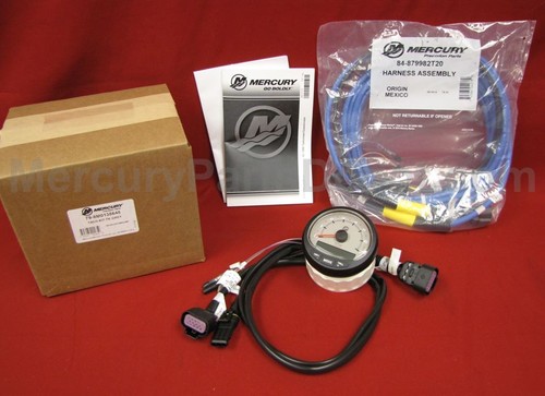 Mercury SmartCraft SC1000 Tachometer Grey 79-8M0101102 & 879982T20 CAN Harness - Picture 3 of 10