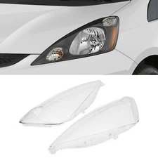 Headlight Lamp Lens Cover For Honda Fit Hatchback Left & Right Side 2008-2010