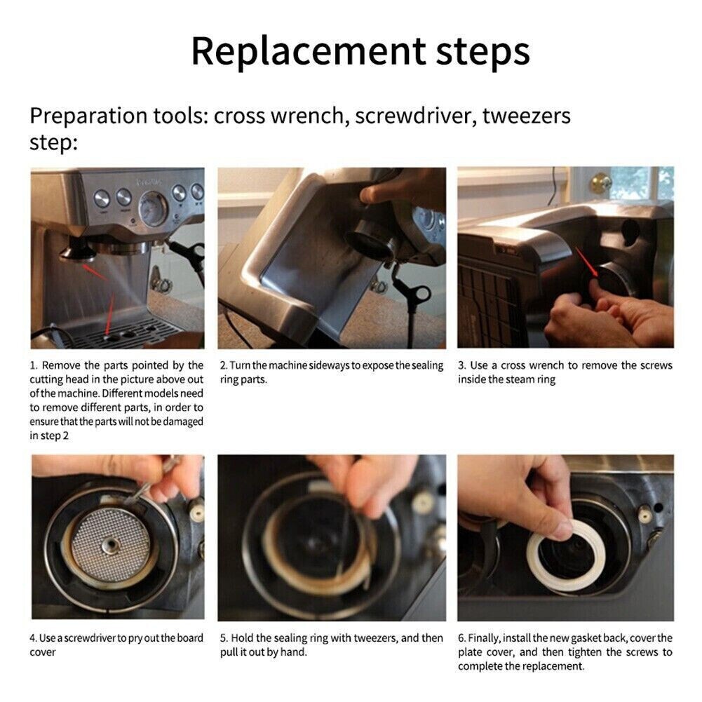 Breville Silicone Group Head Brew Seal Gasket BES810 BES840 BES860