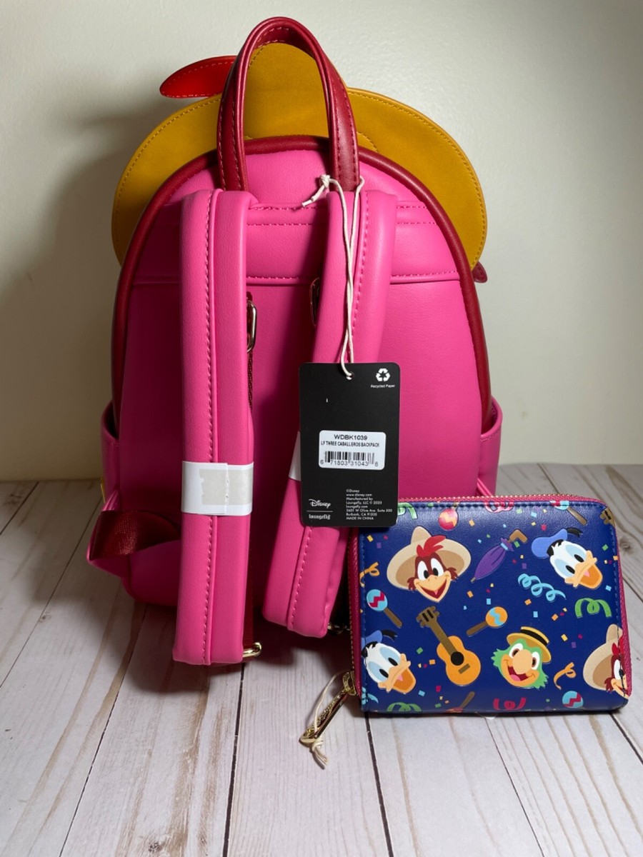 Loungefly Disney The Three Caballeros Mini Backpack & Zip 