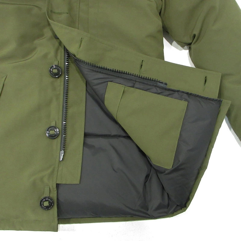 CANADA GOOSE JASPER Hoodie Down Jacket 3438JM Khaki Green Size: S thumbnail 5