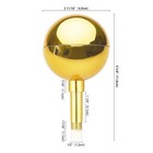 Yescom 3" Gold Weatherproof Flagpole Ball Top Finial 2Packs Ornament for Flag — photo 4