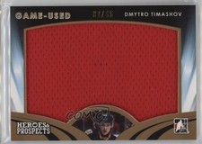 2015-16 Leaf ITG Heroes & Prospects Game Used Jersey 30/45 Dmytro Timashov ms9