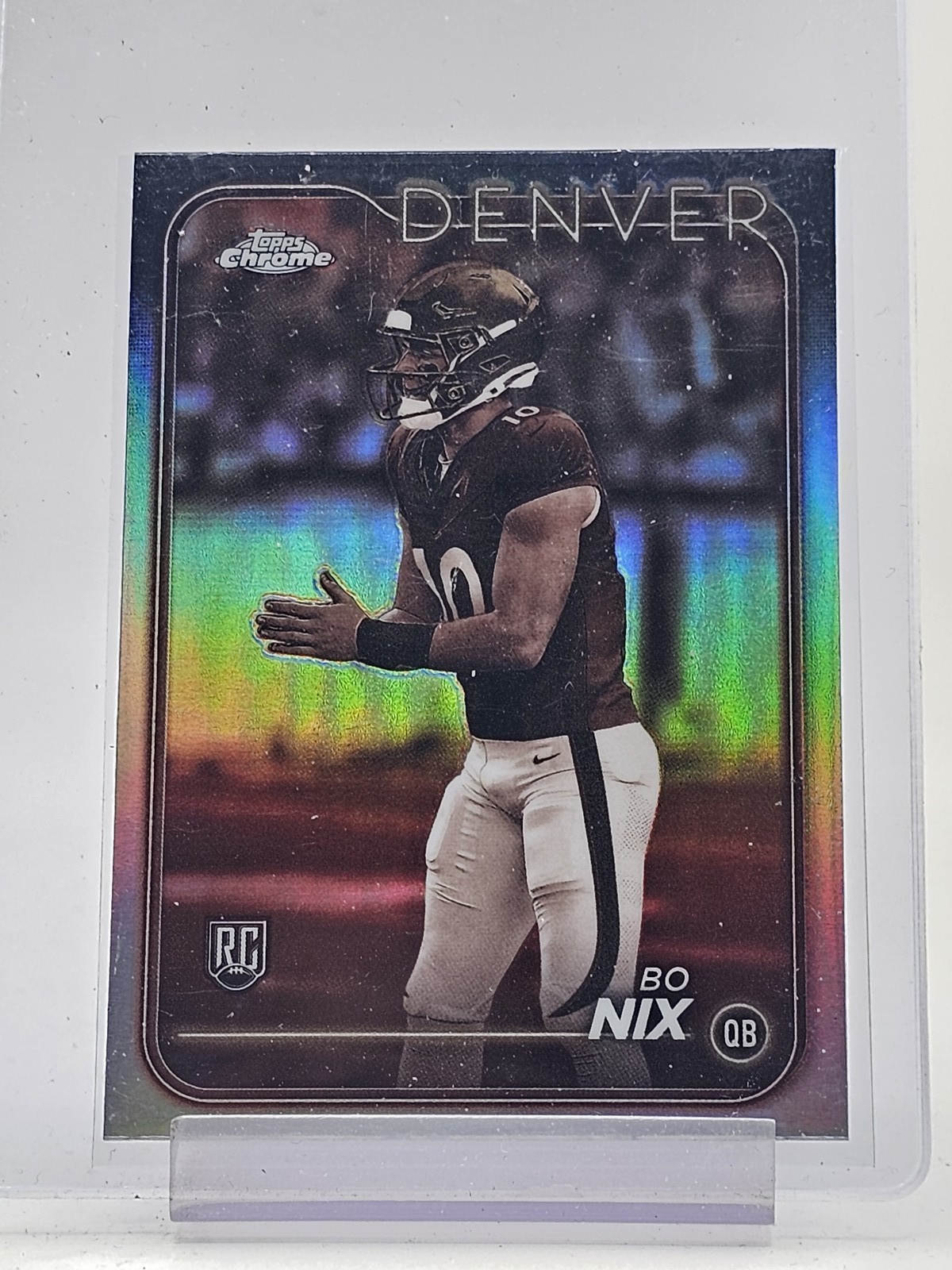 BO NIX 2024 TOPPS CHROME ROOKIE SEPIA REFRACTOR #206 BRONCOS Q7109