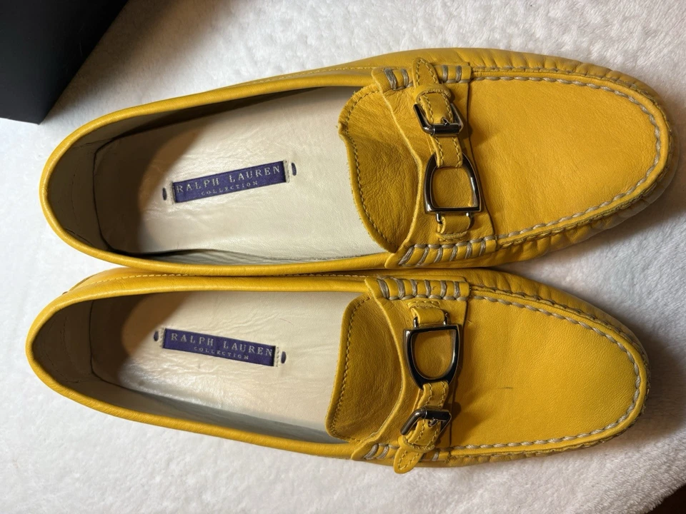 Mocasines italianos de cuero de la colección Ralph Lauren Foto 2 de 4