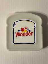 Vintage Wonder Bread Sandwich Holder Logo Dots Peel Here Keeps it Fresh