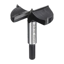 Forstner Drill Bit 2-9/16" Tungsten Carbide Hex Shank 3 Teeth Wood Drilling Bit