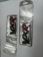 VXR Logo Badge Emblem Black & Red for Vauxhall Opel Adam Astra Corsa Insignia