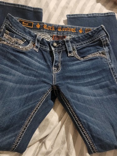 Rock Revival Women's Adorna Jeans Size 27 Boot Cut Style