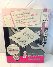 Vintage 1963 Our Baby's First Seven Years Spiral Bound Baby Memory Record Book