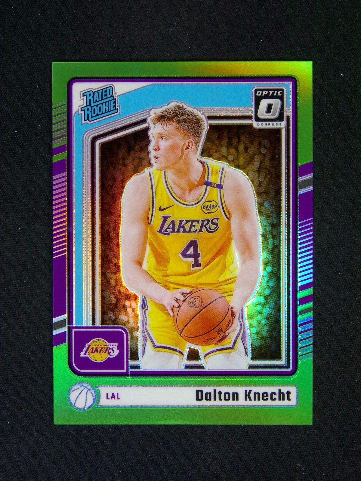 2024-25 Panini Donruss Optic Dalton Knecht #256 Rated Rookie Lime Green /149
