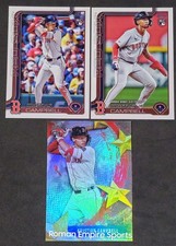 2025 Topps -Kristian Campbell - Boston Red Sox - 3 Pcs (RC)  Debut Base + Insert