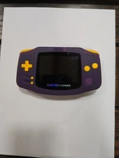 Nintendo Game Boy Advance Handheld System Purple/Yellow Tested Working Console