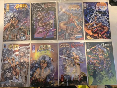 Lot Of 8 Glory #0 & 1 (Image 1995-1996) #5 #6 #7 #11 Celestine #1 G/C #1 Comics 