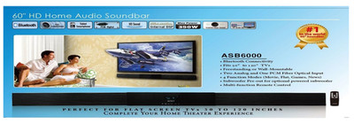 ASB 6000 HD Digital Home Theater Sound Bar, 350W