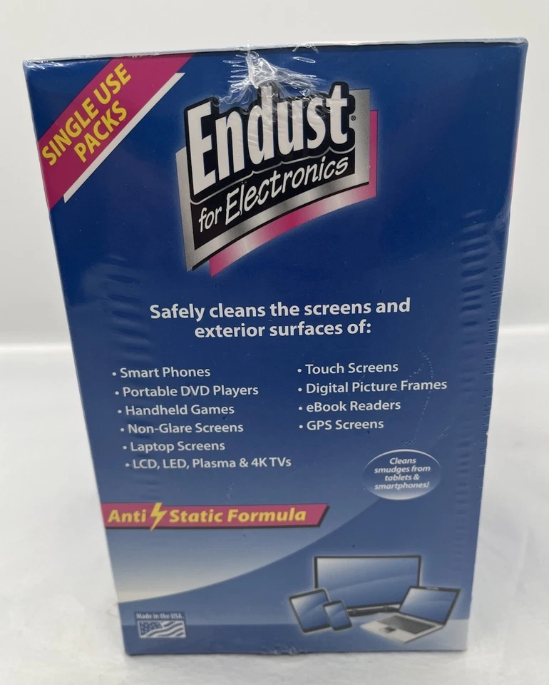 Endust for Electronic Individuality Wrapped Portable Static Screen Cleaning Wipe - Image 3 of 4