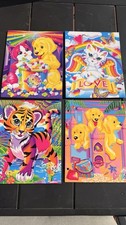     Vintage Lisa Frank Lot of 4 Stationary Folders Dog Cat Must Read