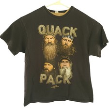 Duck Dynasty Quack Pack Graphic Tee Delta Pro Weight Made in USA XL