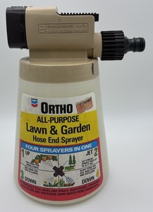 Ortho All-Purpose Lawn & Garden Hose End Sprayer Four Sprayers in One Trees Jet