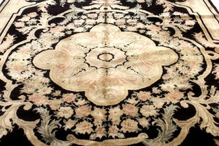 9X12 EXQUISITE MINT HAND KNOTTED VEGETABLE DYE AUBUSSON WOOL NICHOLE CHINESE RUG