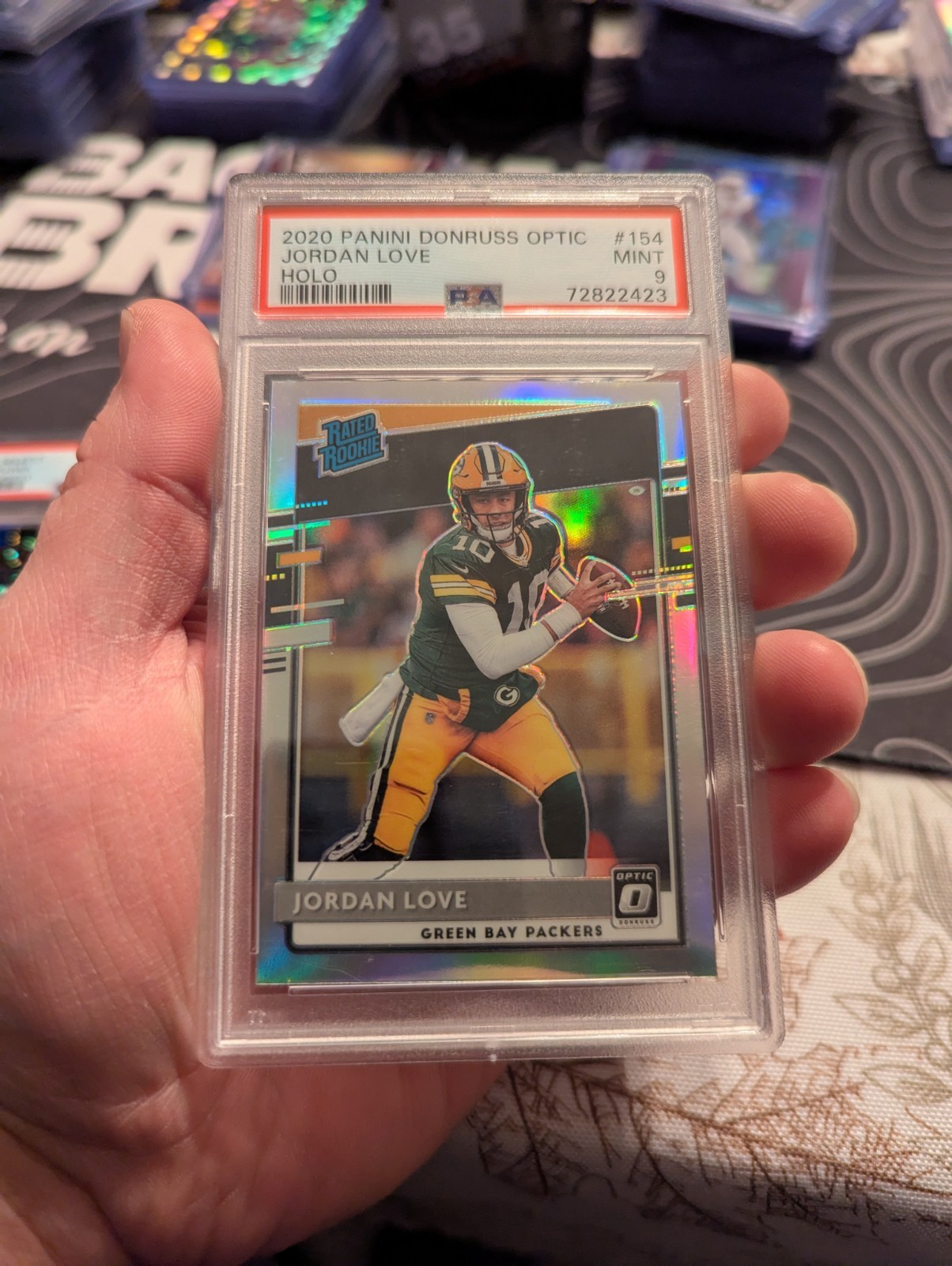 2020 Donruss Optic Football JORDAN LOVE Silver Holo Rated Rookie Card #154