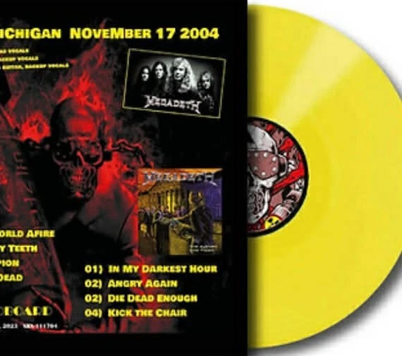 MEGADETH - Angry Again Rare Yellow Coloured Vinyl Import LP New & Sealed - Image 3 of 4