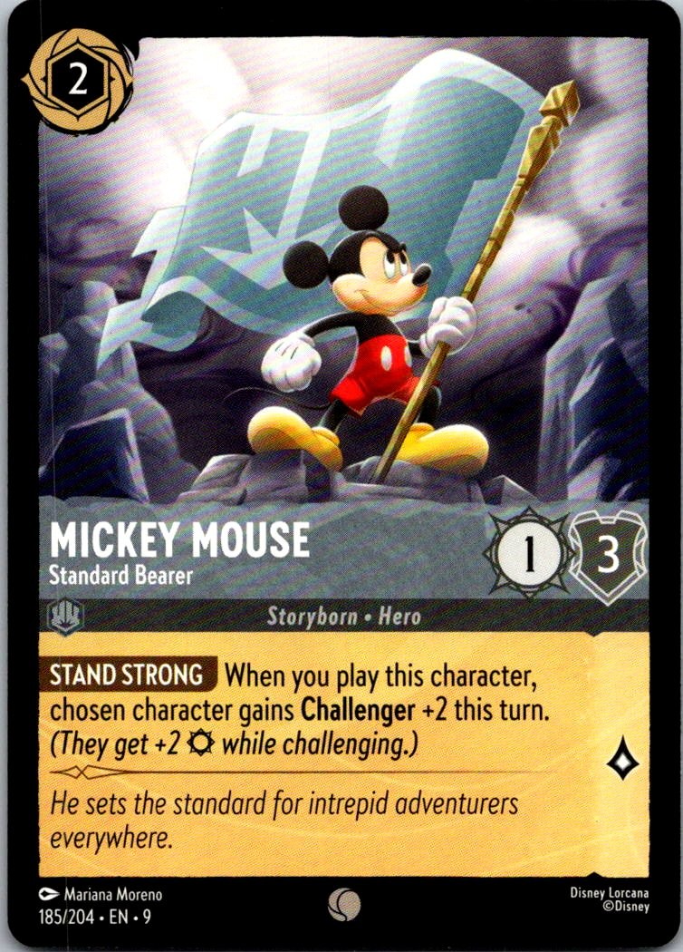 Lorcana Mickey Mouse - Standard Bearer Common Fabled Normal 185/204 NM