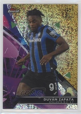 2021 Finest UEFA Champions League Gold Speckle Refractor 50/50 Duvan Zapata 0t3i