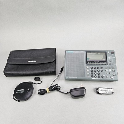 Sangean ATS-909 Synthesized Recever PLL AM/FM/SW/MW/LW Radio w/ Accessories Case