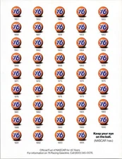 Union 76 NASCAR 1995 Original Print Ad Fuel Logo Evolution Poster