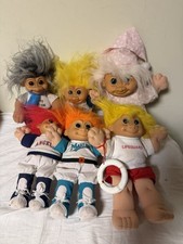 Troll Doll Kidz Russ Vintage Lot of 6 Sports Lifeguard Pink Pajama