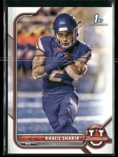 2021-22 Bowman University Khalil Shakir 1st Bowman RC #1 Boise State Broncos