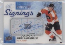 2015-16 Upper Deck Ice Rinkside Signings Shayne Gostisbehere #RS-SG Auto 0s3