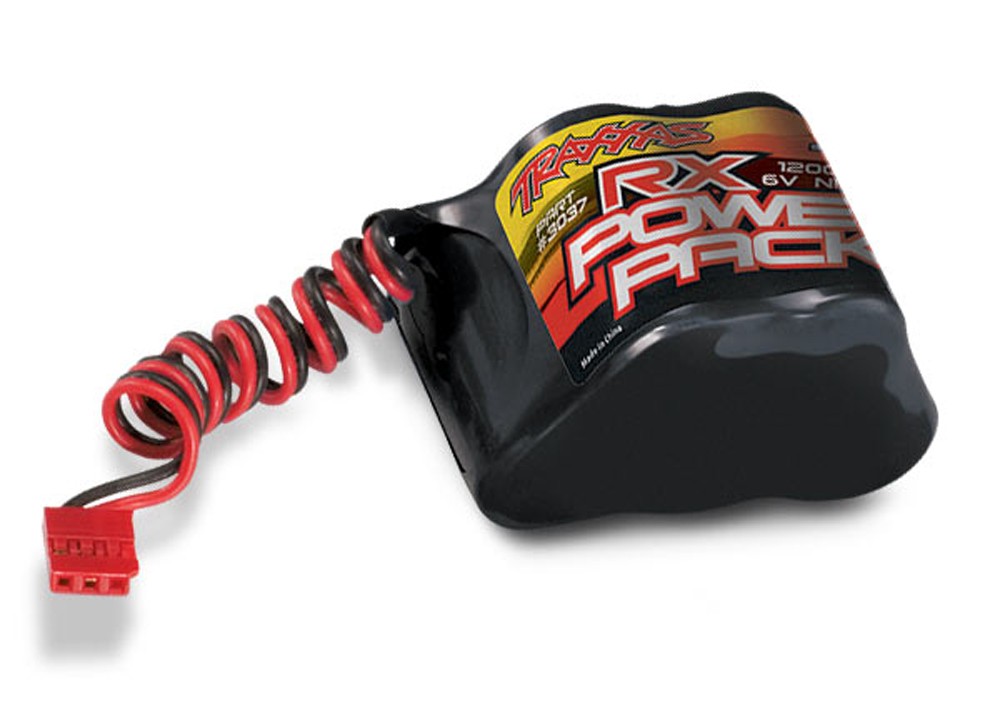 Traxxas 1/10 Nitro Rustler 2.5 POWER PACK NIMH RX BATTERY - 1200MAH 5C 6V HUMP