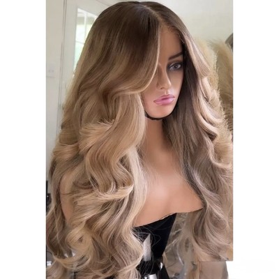 Raw Vietnamese SDD Body Wave Glueless Lace Front Wig 300% Density 30inch Wig