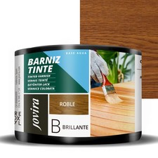 Vernis teinté à base d'eau, finition brillante. Spécial pour la teinture