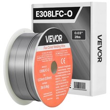 VEVOR Flux Core MIG Welding Wire E308LFC-O 0.03" 2LBS Gasless MIG Welding Wire