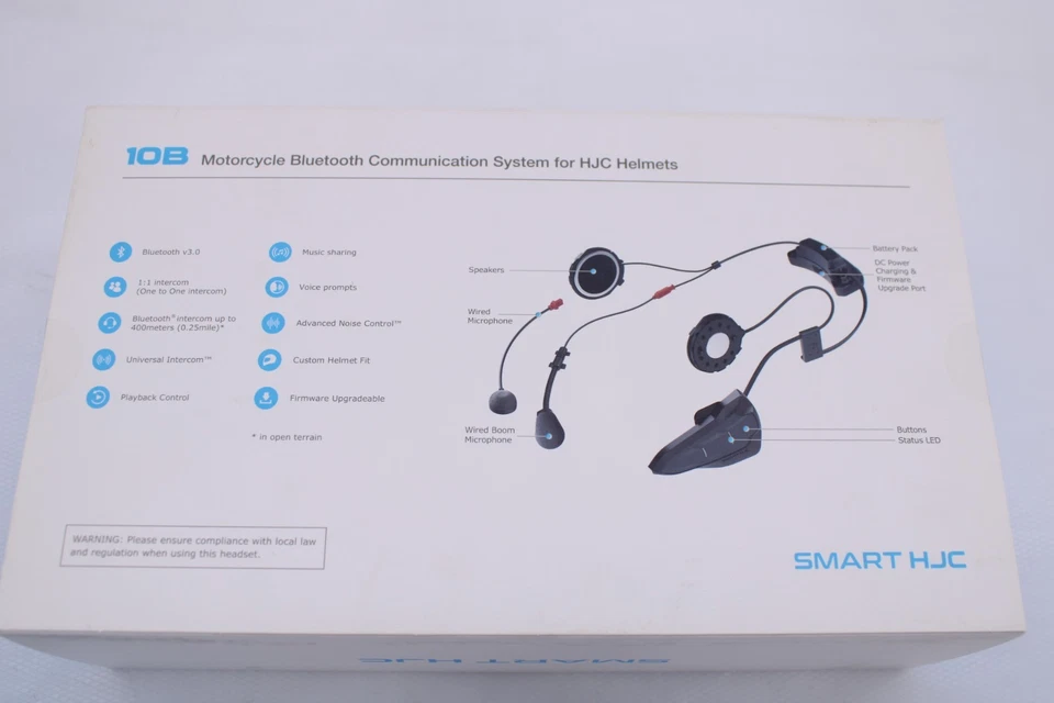 Original Bluetooth Headset Sena 10B Sprechfunk HJC - Bild 4 von 4