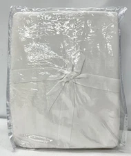 NEW Pottery Barn Belgian Flax Linen Box Spring Cover w/10" Drop~KING~White